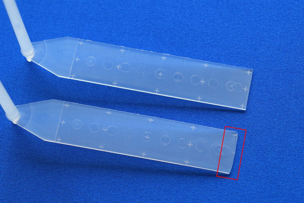 ショートショットが発生した製品