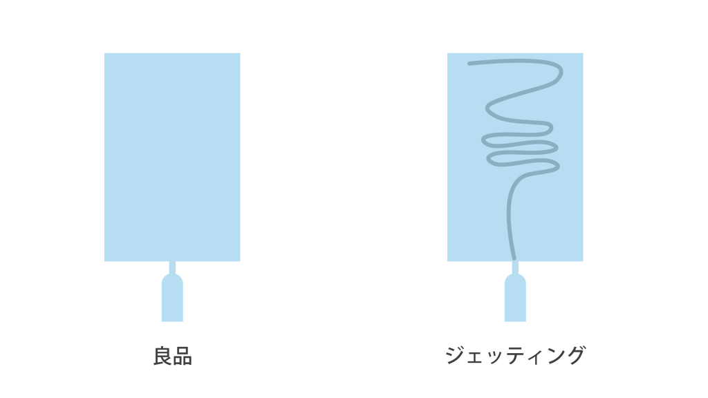 成形不良 ジェッティング